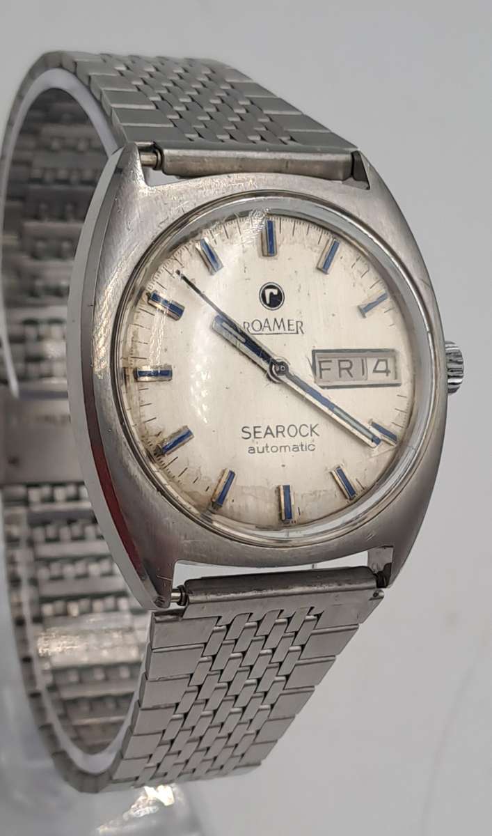 Vintage Swiss Made ROAMER Searock Automatic Watch -Working