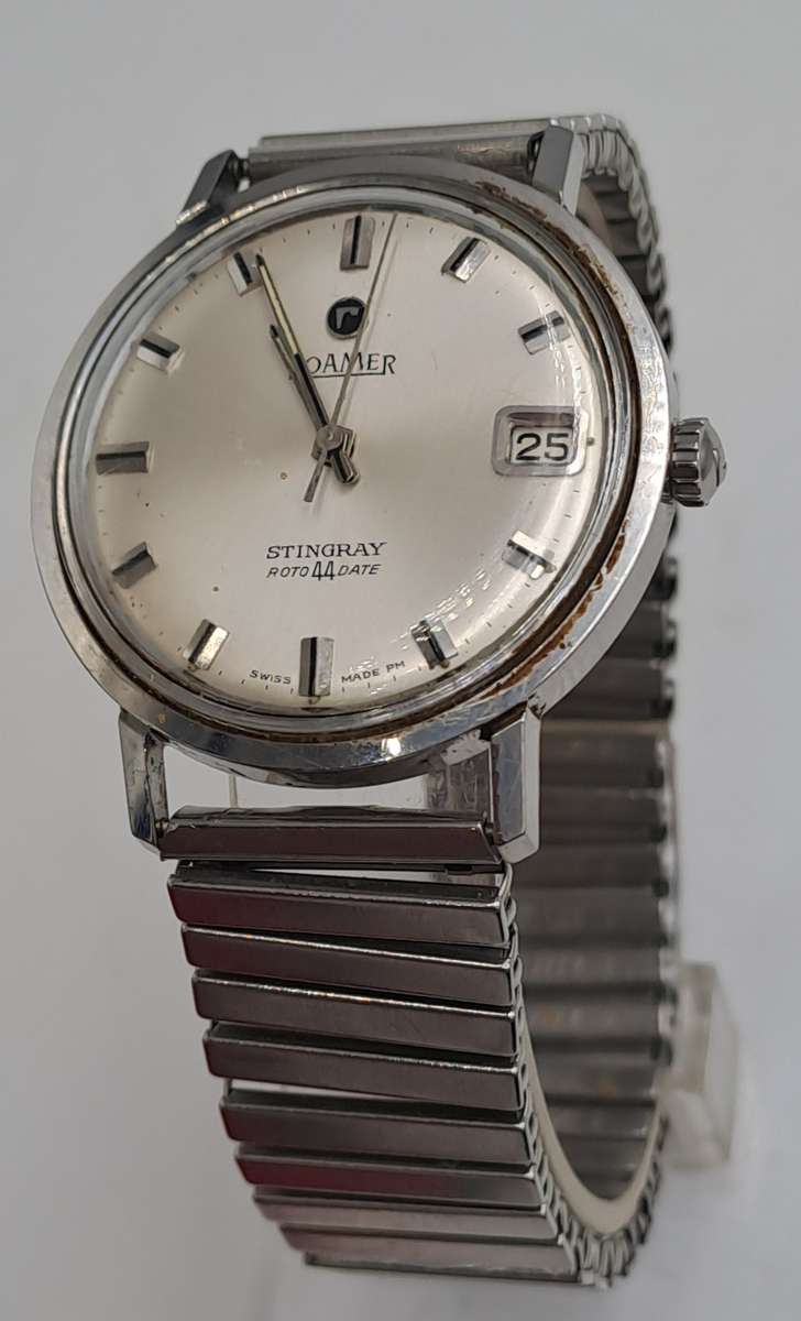 Vintage Swiss Made Roamer Stingray Rotodate Mechanical watch  -NOT Working