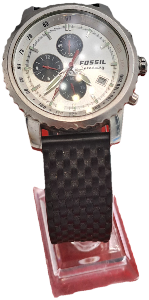 Pre-Owned Fossil Blue Speedway Mens Quartz 100m Watch -