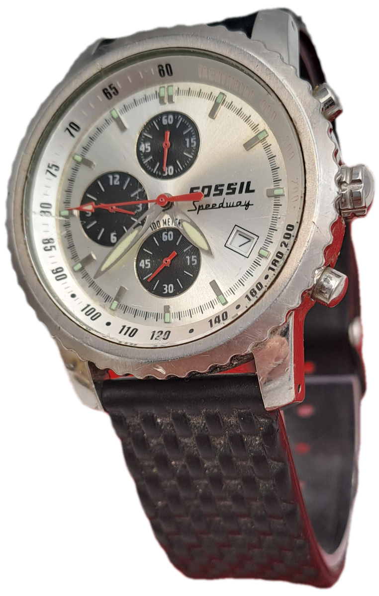 Pre-Owned Fossil Blue Speedway Mens Quartz 100m Watch -