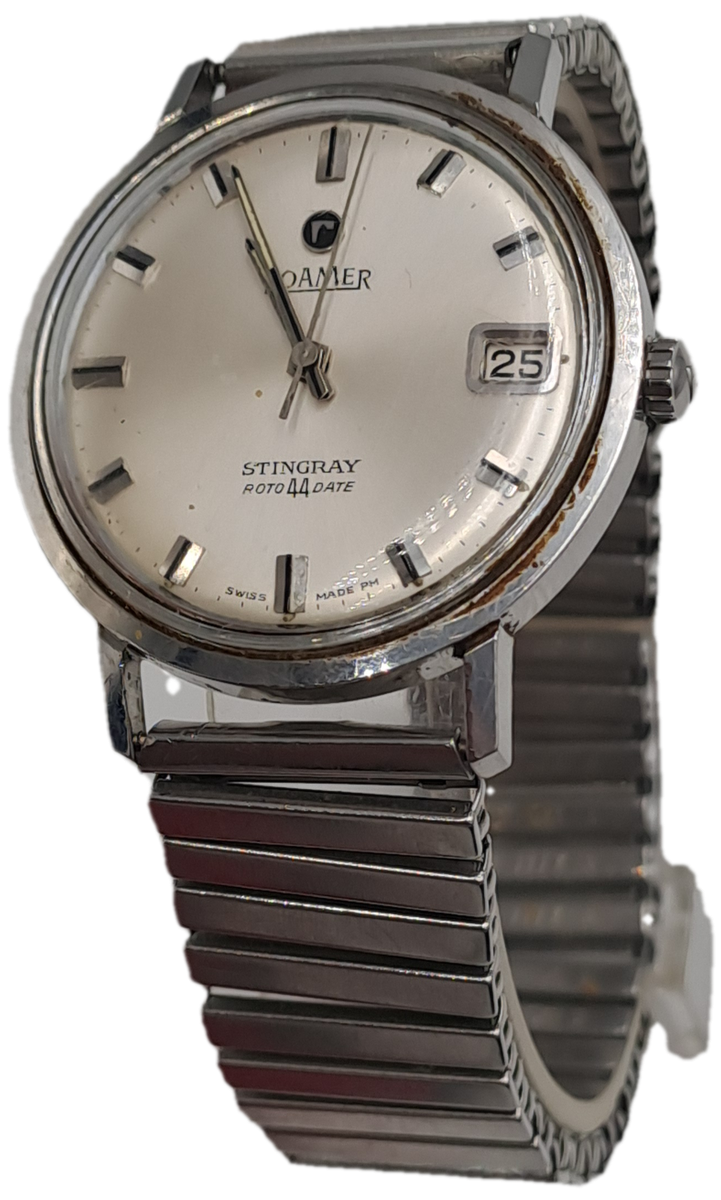 Vintage Swiss Made Roamer Stingray Rotodate Mechanical watch  -NOT Working