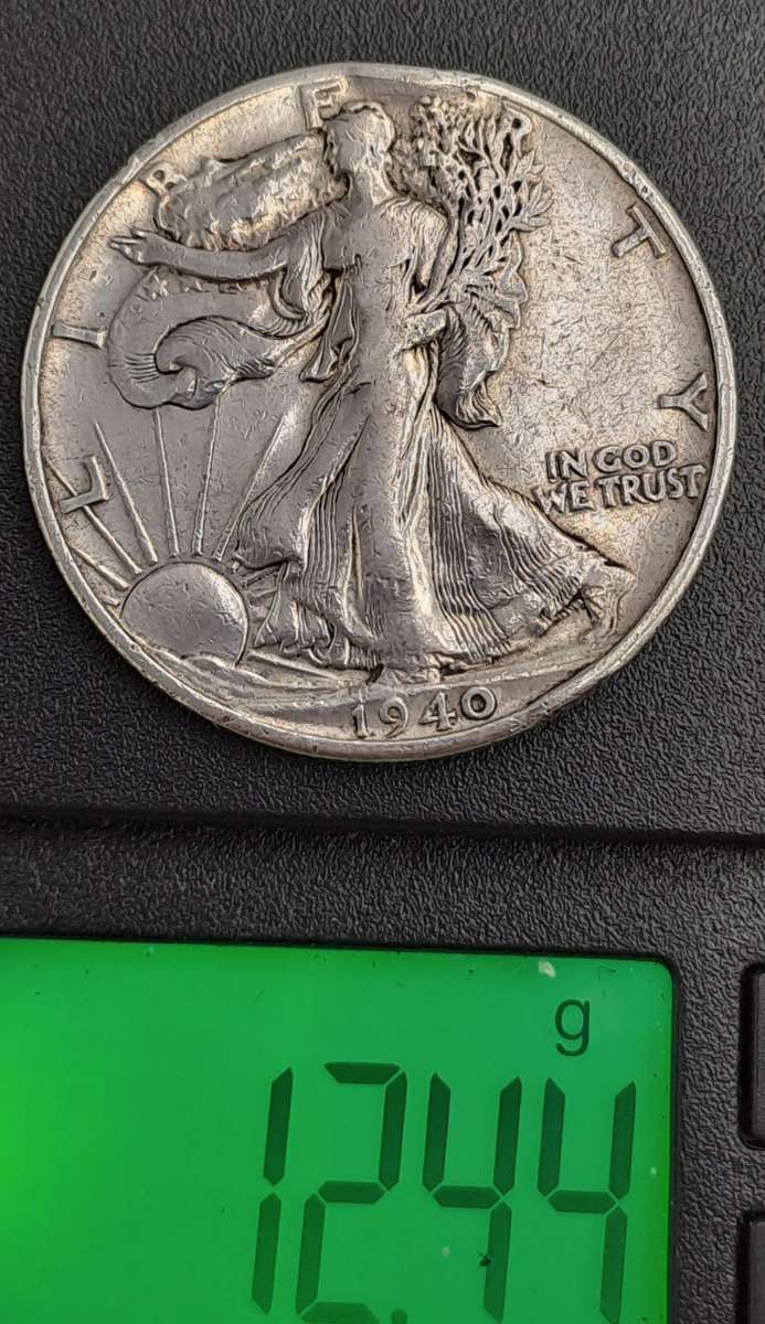1940 United States (.900 Silver)  ½ Dollar "Walking Liberty Half Dollar"