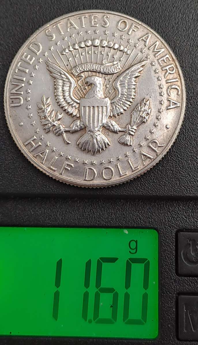1965   United States  ½ Dollar "Kennedy Half Dollar" 40% Silver