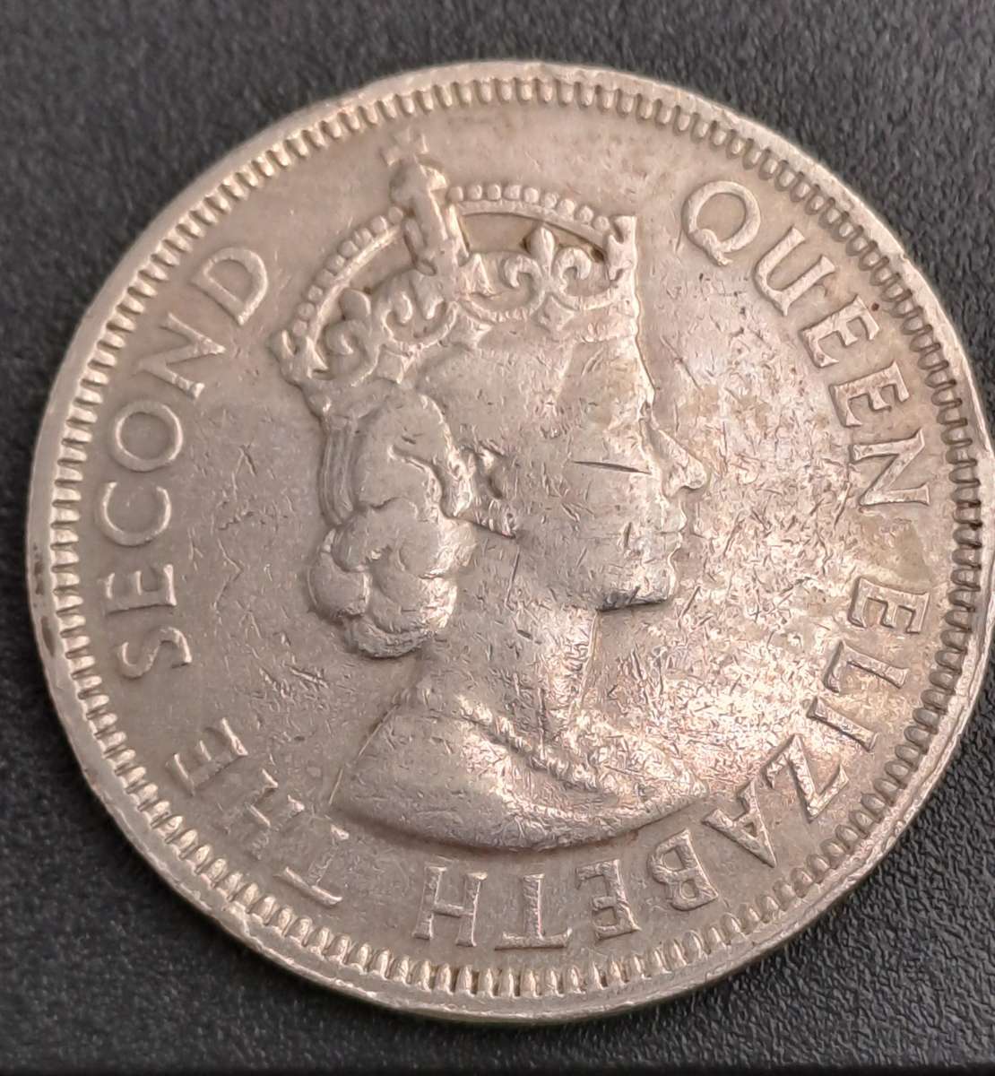 1971 Mauritius 1 Rupee - Elizabeth II 1st portrait