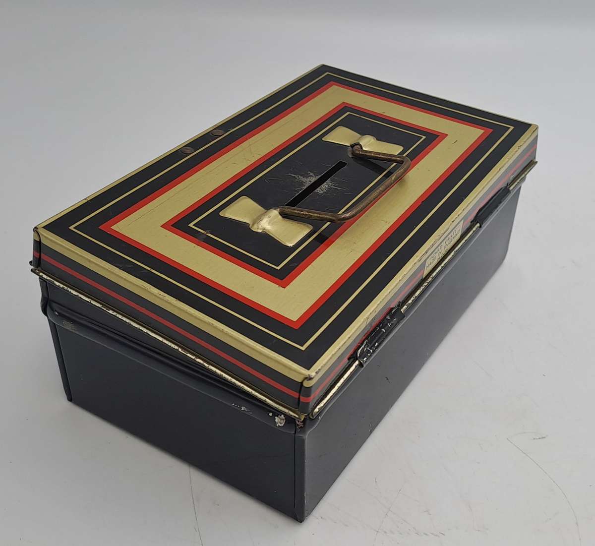 Vintage 1950's "Chad Valley" M.206 Money Tin with Key -Made in England