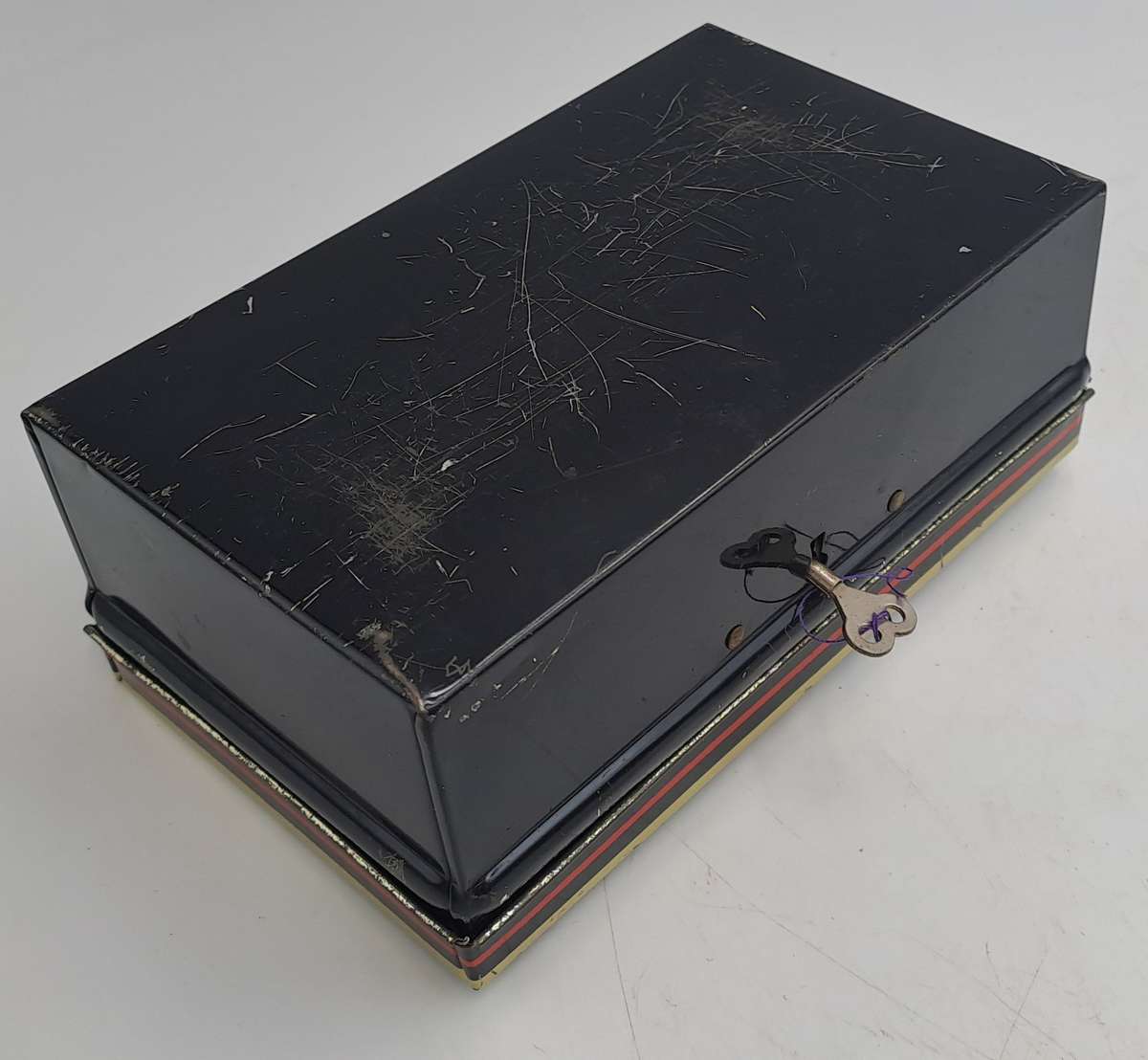 Vintage 1950's "Chad Valley" M.206 Money Tin with Key -Made in England