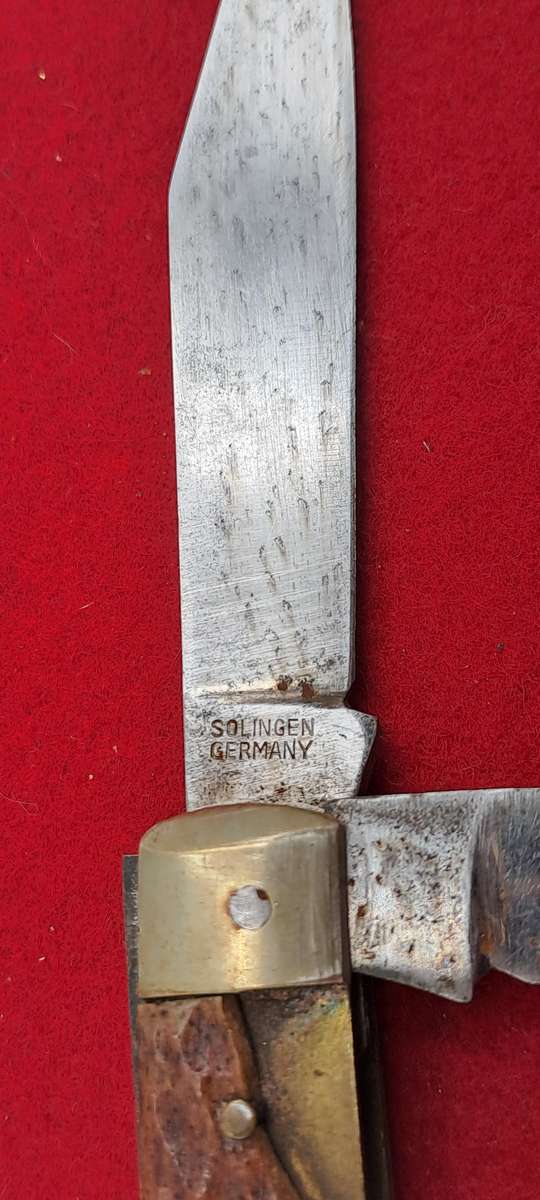 Vintage 3 Blade Solingen Premium stock Pocket knife -made in Germany