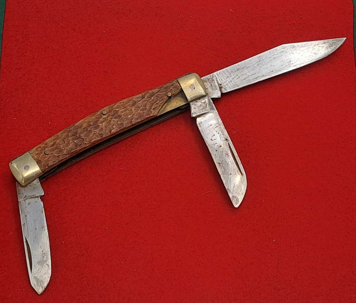 Vintage 3 Blade Solingen Premium stock Pocket knife -made in Germany