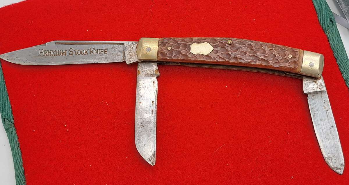 Vintage 3 Blade Solingen Premium stock Pocket knife -made in Germany