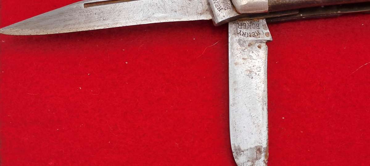 Vintage 3 Blade Henry Boker Pocket Knife -Made in Germany