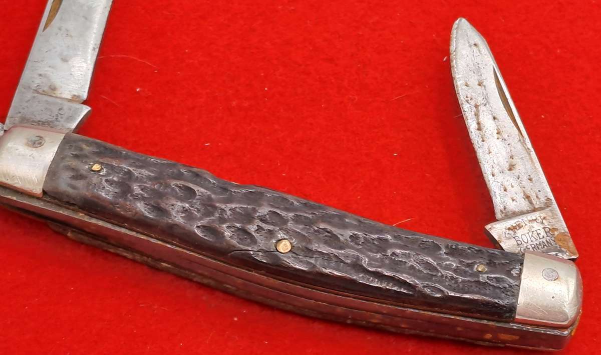 Vintage 3 Blade Henry Boker Pocket Knife -Made in Germany