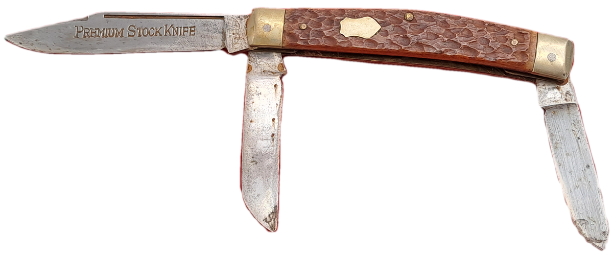 Vintage 3 Blade Solingen Premium stock Pocket knife -made in Germany