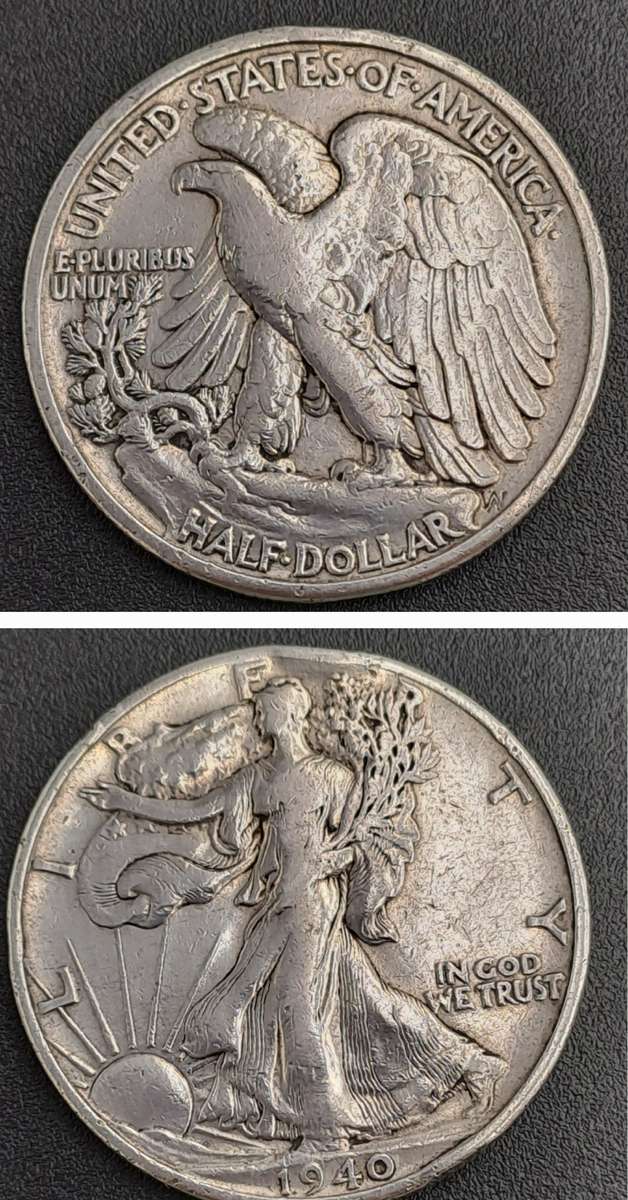 1940 United States (.900 Silver)  ½ Dollar "Walking Liberty Half Dollar"