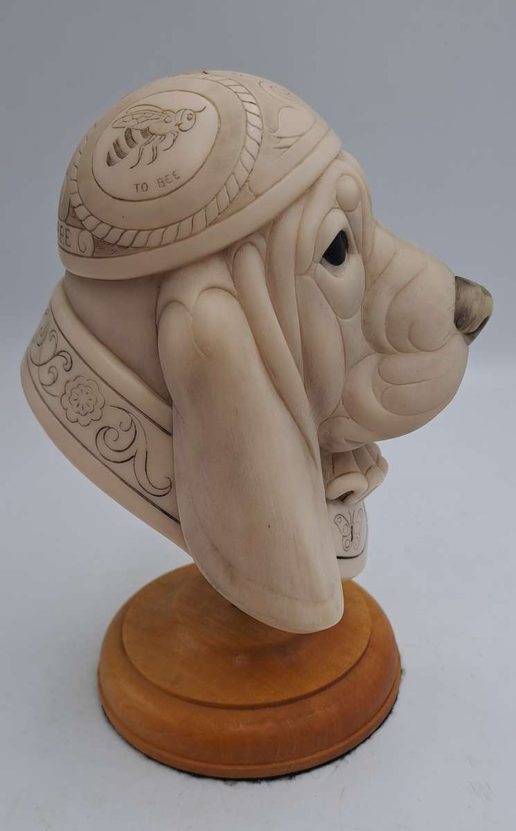 SUPER RARE!!! Original John Biccard Shakespeare Statue on Plinth-Crushed Marble 15cm tall