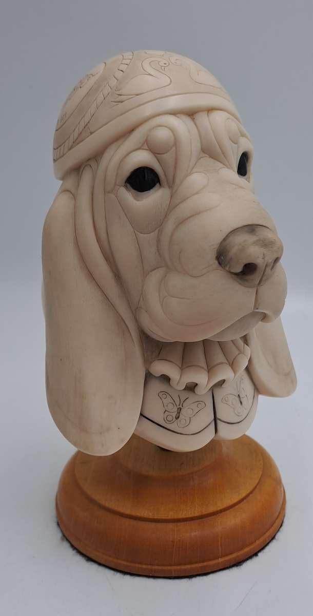 SUPER RARE!!! Original John Biccard Shakespeare Statue on Plinth-Crushed Marble 15cm tall