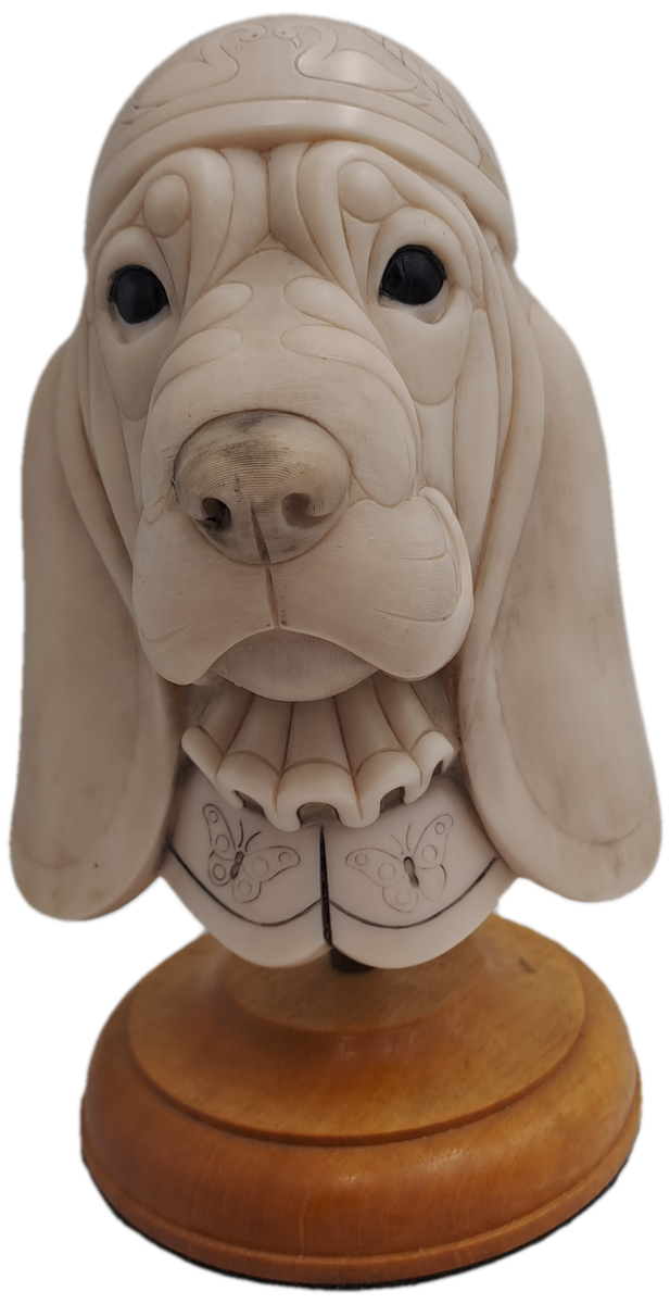 SUPER RARE!!! Original John Biccard Shakespeare Statue on Plinth-Crushed Marble 15cm tall