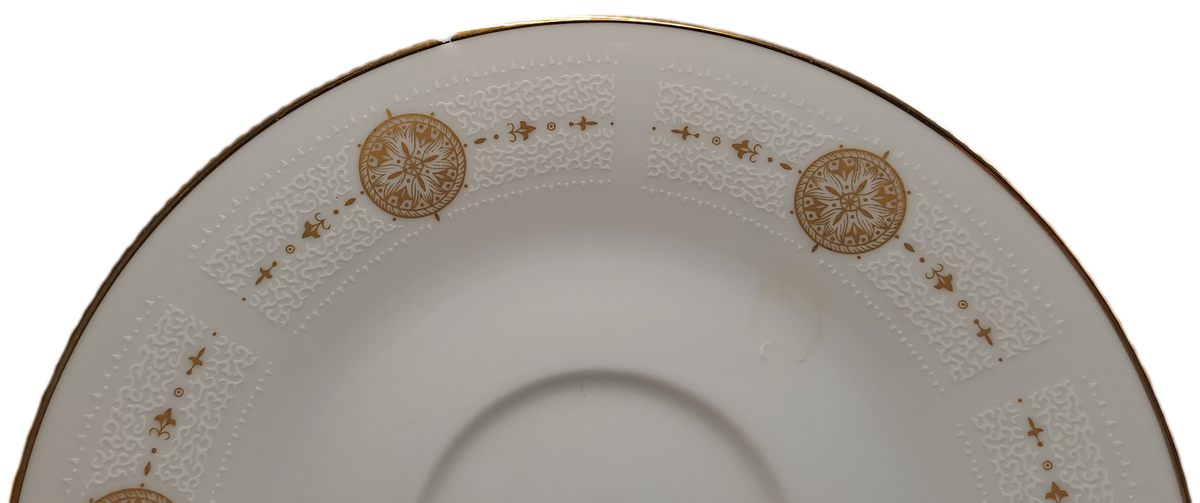 18pc Vintage 1967 to 1980 Noritake 6808 Sovereign (6 Tea Trio's)- ..still in Box one saucer chipped