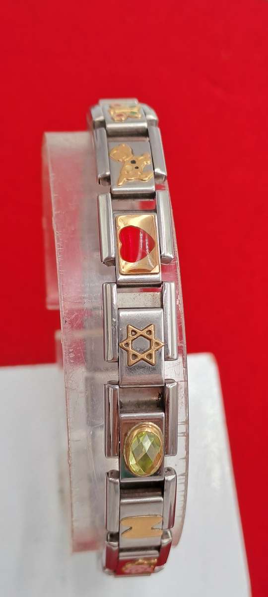 Pre-owned Nomination Bracelet -Italy -with 8 Charms
