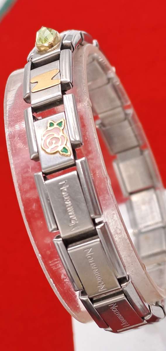 Pre-owned Nomination Bracelet -Italy -with 8 Charms