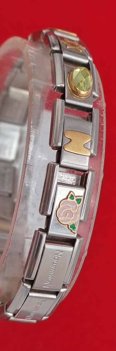 Pre-owned Nomination Bracelet -Italy -with 8 Charms
