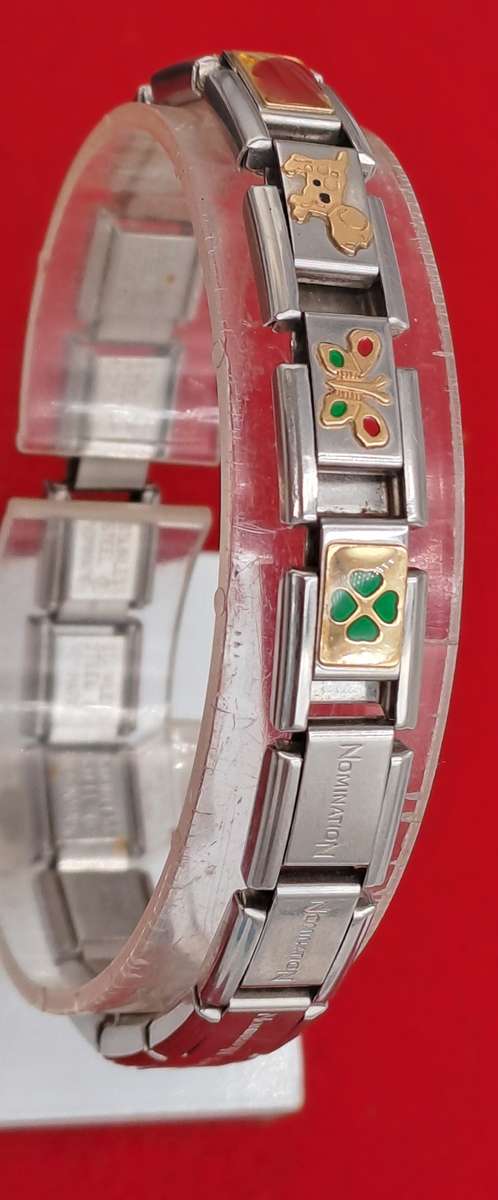 Pre-owned Nomination Bracelet -Italy -with 8 Charms
