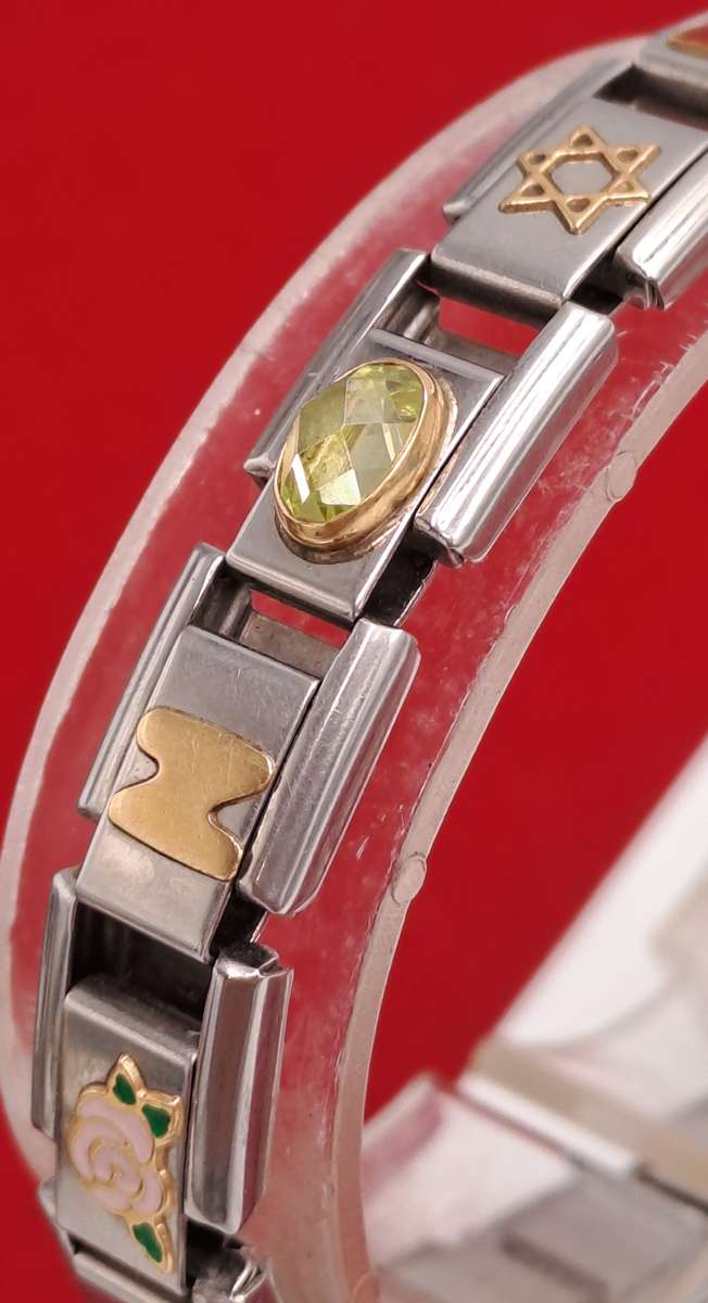 Pre-owned Nomination Bracelet -Italy -with 8 Charms