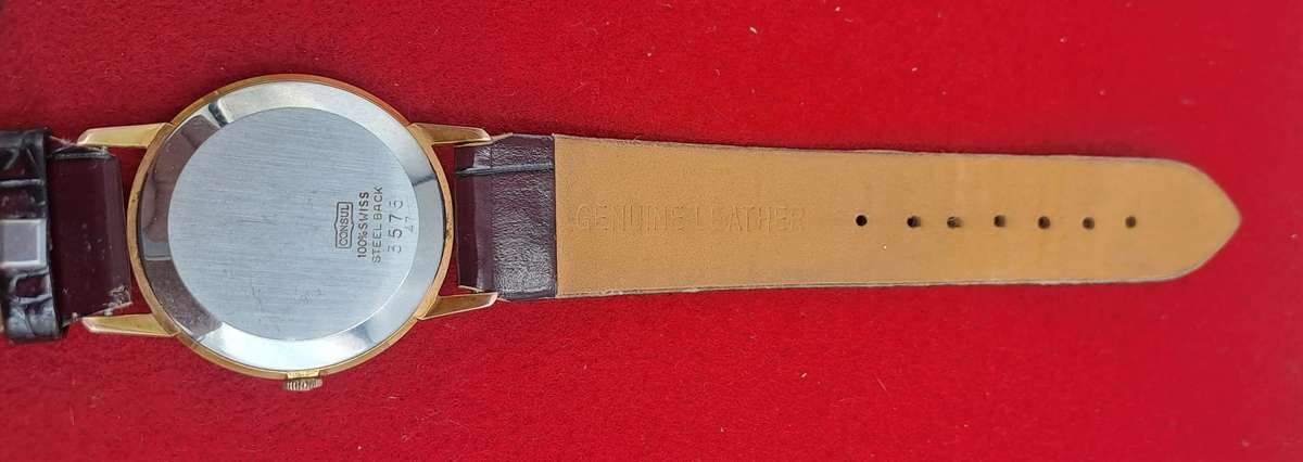 Vintage CONSUL Swiss Made Mechanical Men's Watch -Working