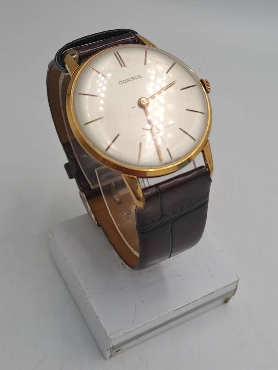 Vintage CONSUL Swiss Made Mechanical Men's Watch -Working