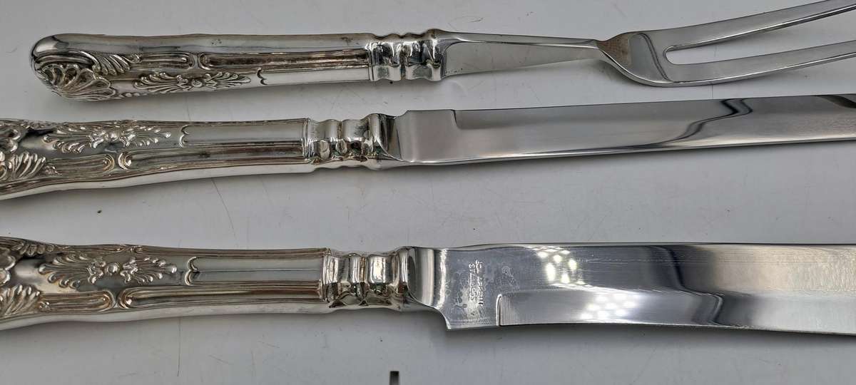 4 Pc Vintage Bon-Appetit Distinctive Carving Set -Boxed -Kings Pattern