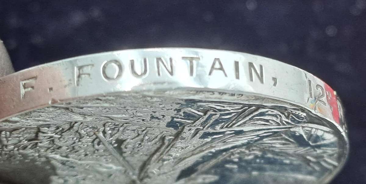 Boerwar 1899-1900 Queen Victoria QSA Medal Awarded to- 4445 Pte. F.Fountain 12 R. Lancers -5 clasps