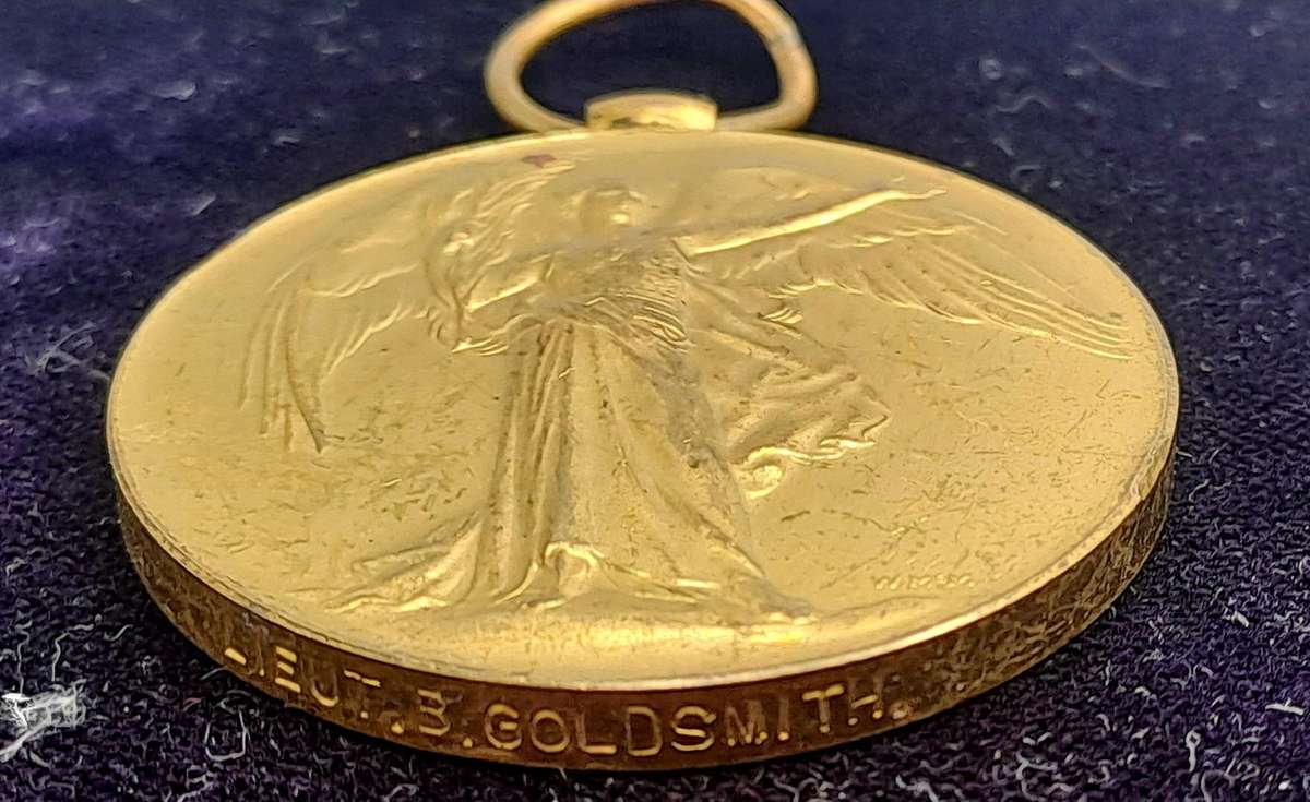 WWI British Victory Medal Awarded to Lieut. B.Goldsmith
