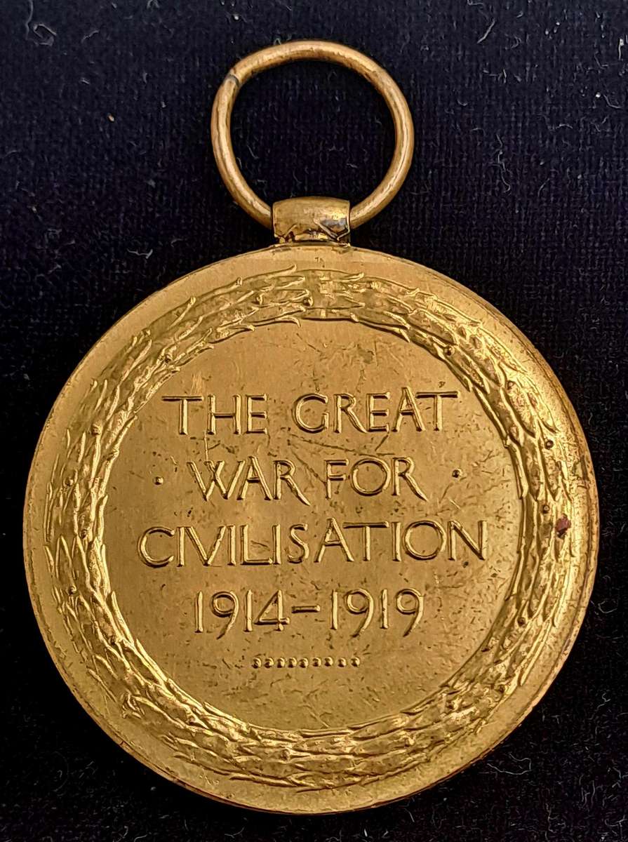 WWI British Victory Medal Awarded to Lieut. B.Goldsmith