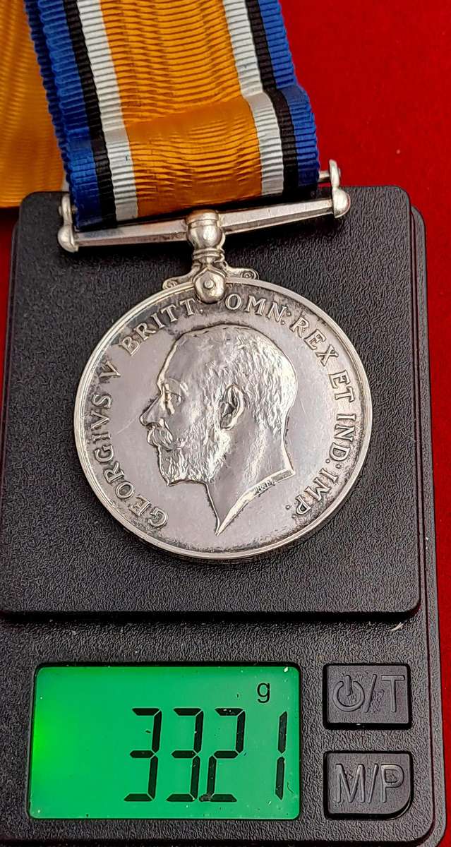 1914-1918 WW1 Sterling Silver War Medal,Lieut.B.Goldsmith
