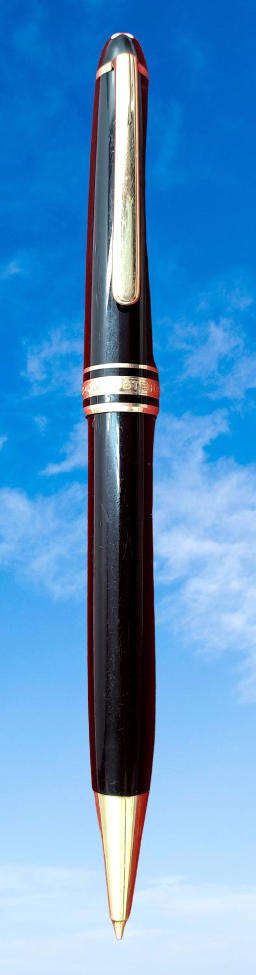 Pre-Owned Montblanc Meisterstück Gold-Coated Ballpoint Pen-SN EH2355967 -Ink is Dry -No Box