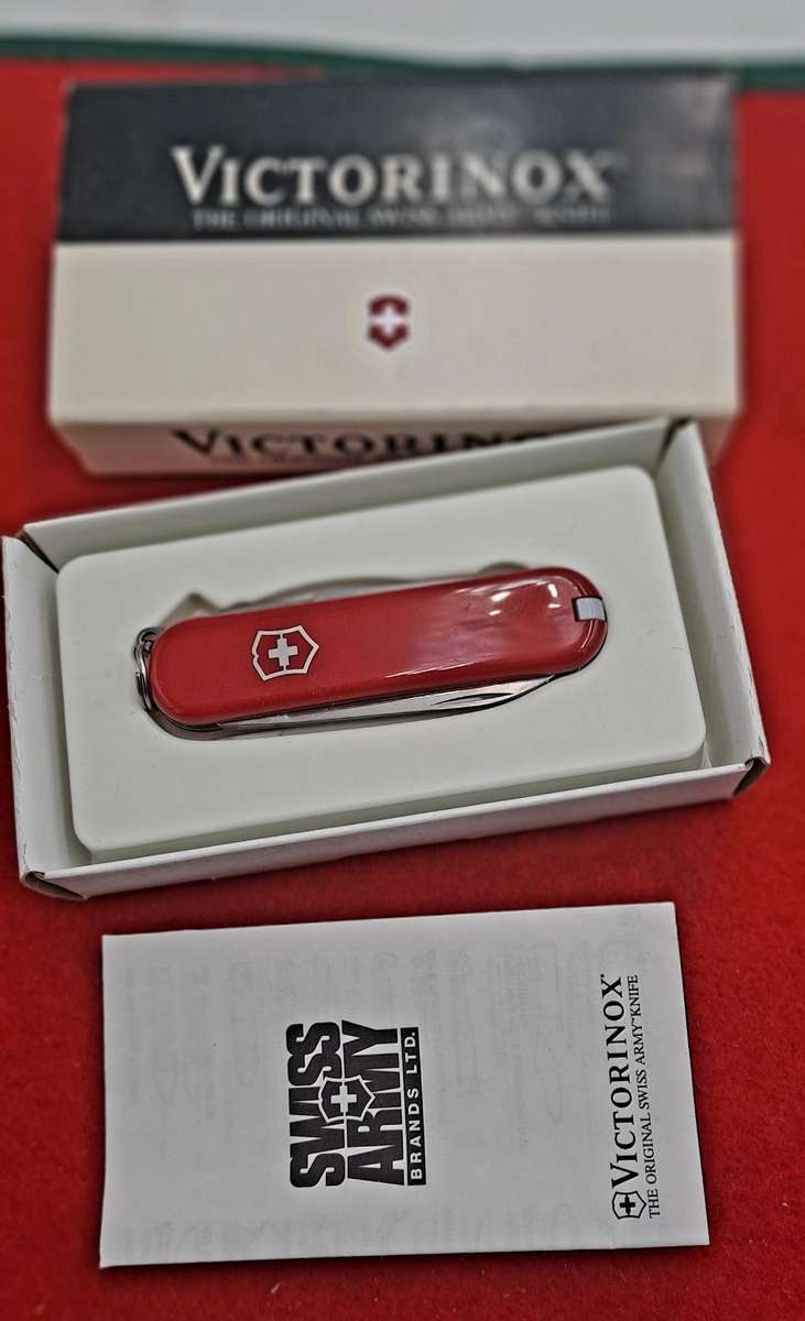 Vintage VICTORINOX Classic 53001 Multi-Function Red Swiss Army Knife -Unused-Boxed