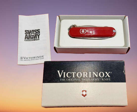 Vintage VICTORINOX Classic 53001 Multi-Function Red Swiss Army Knife -Unused-Boxed