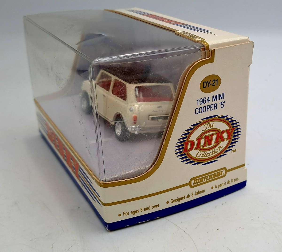 1990-Matchbox Dinky Collection DY-21 `1964 Austin Mini Cooper S in Box