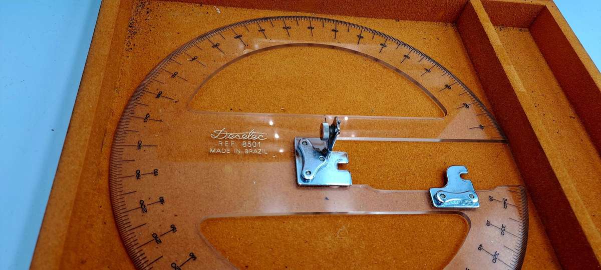 Vintage Deselec Goordenatografo 8501-set -made in Brazil-Polar coordinate for topography Set in Box
