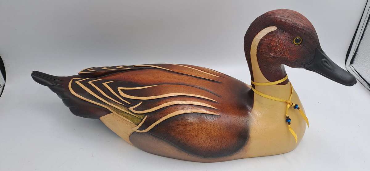 Knysna Feathers Gallery Limited Edition No 299 of 2000 PINTAIL Hand Crafted Hand Crafted and Painted