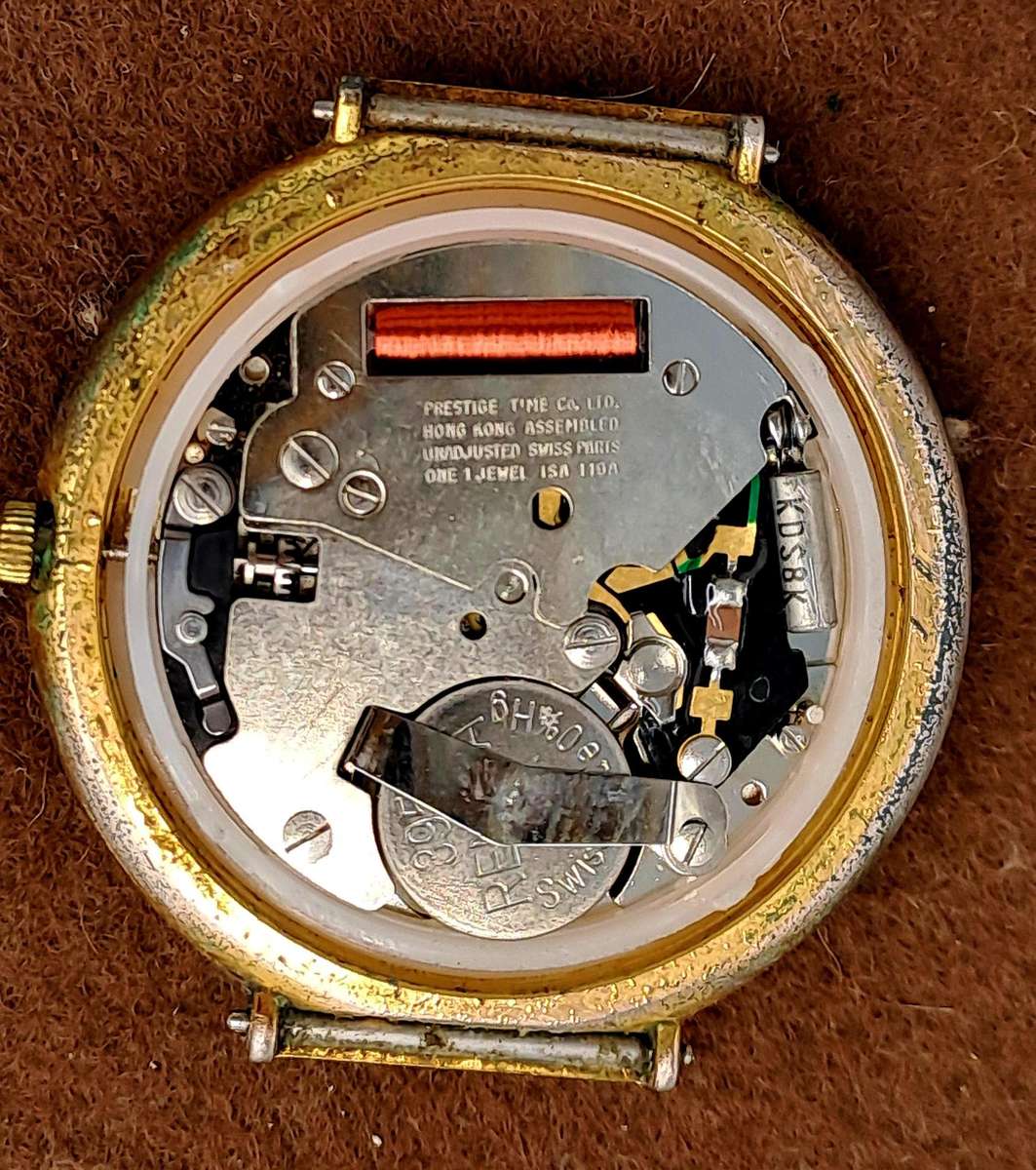 Pre-Owned Gold Tone Mens Lanco Quartz watch -Working