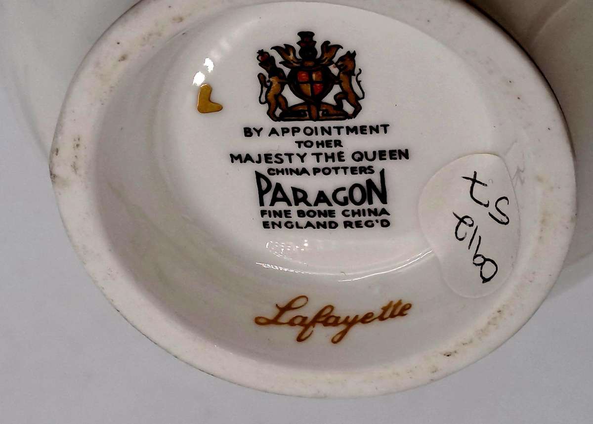 Vintage Paragon Lafayette Tea Trio- By appointment  to the Queen-