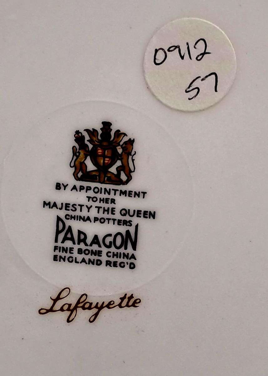 Vintage Paragon Lafayette Tea Trio- By appointment  to the Queen-