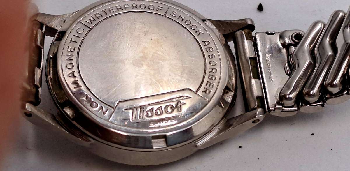 Vintage 1940's Swiss TISSOT Antimagnetique Men's Mechanical Watch -Working (sterling top strap)