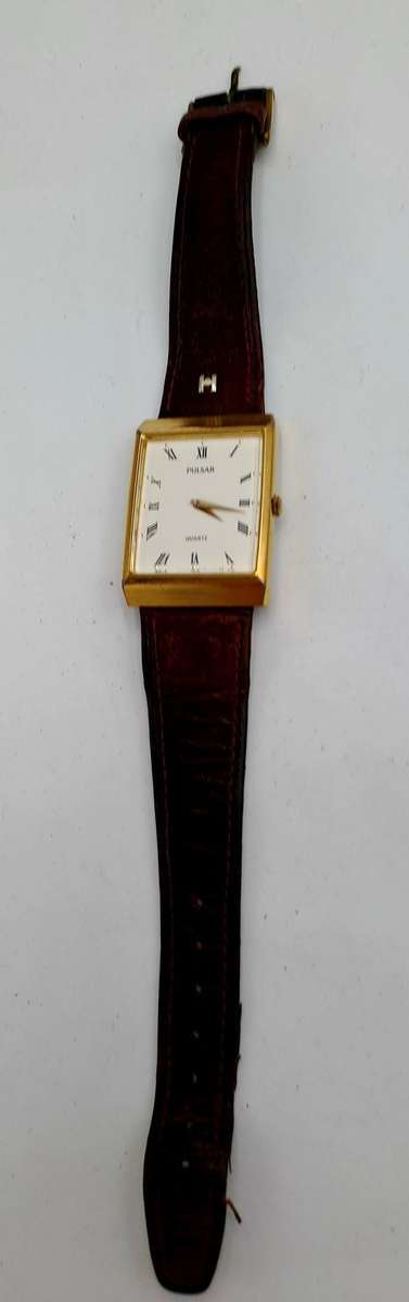 Pre-Owned Vintage Pulsar Tank Y130-2580 Watch -Working -Japan Movt. Unisex