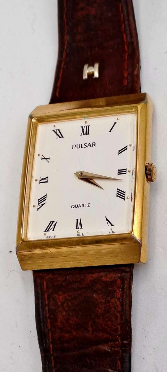 Pre-Owned Vintage Pulsar Tank Y130-2580 Watch -Working -Japan Movt. Unisex