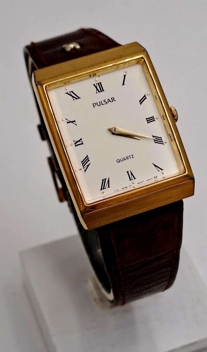 Pre-Owned Vintage Pulsar Tank Y130-2580 Watch -Working -Japan Movt. Unisex