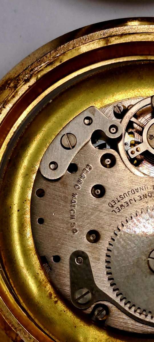 Rare Find!!! 2 x 1960's Swiss Made Old England Black Bezel Watches for repairs by CLARO Watch SA.