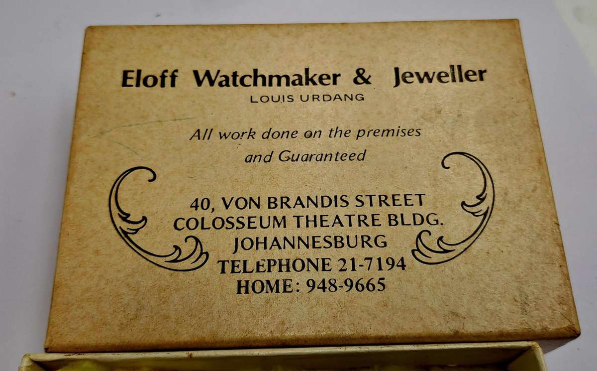 Rare Find!!! 2 x 1960's Swiss Made Old England Black Bezel Watches for repairs by CLARO Watch SA.