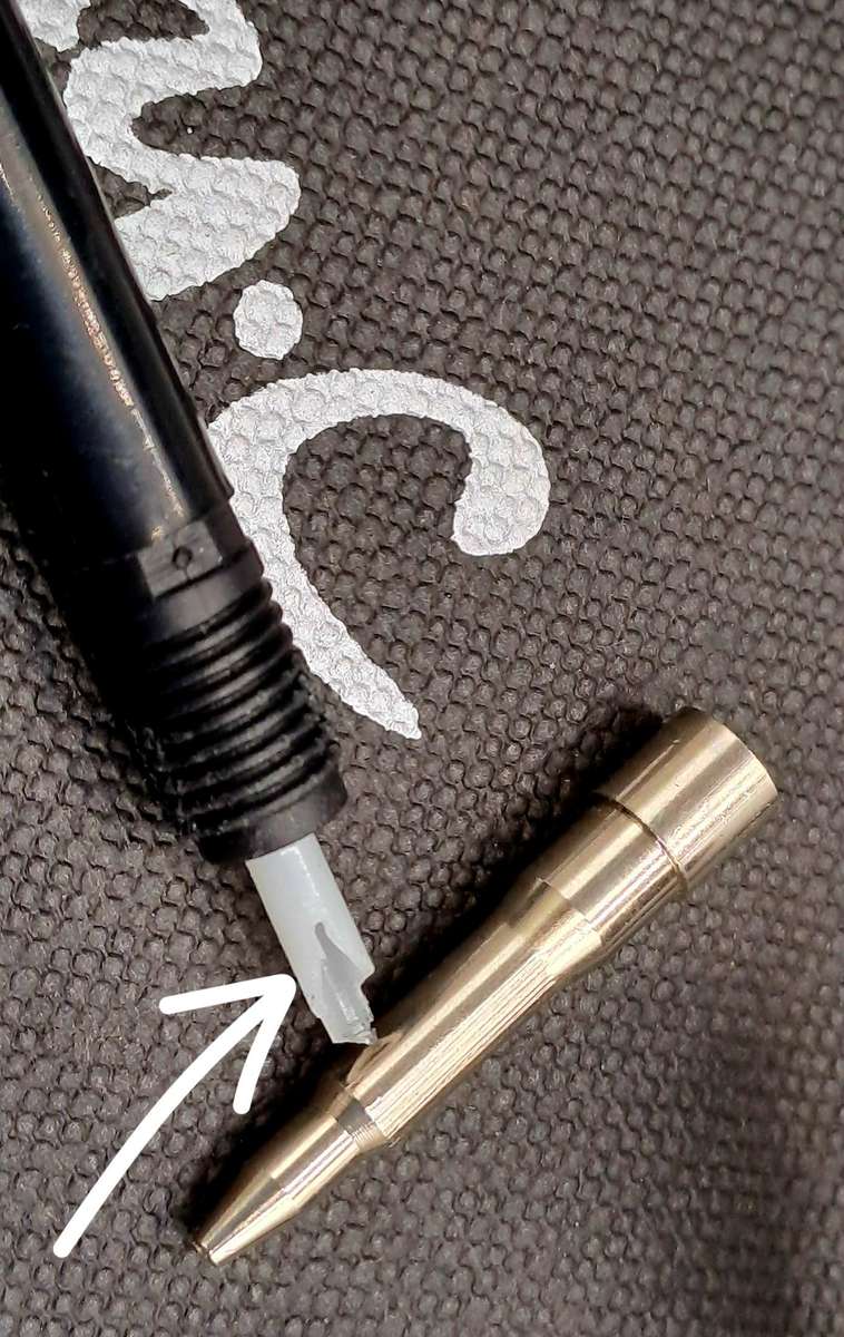 Original Andy-C Andy Cartwright designer Pencil boxed (pencil mechanism plasic top broken) Pewter