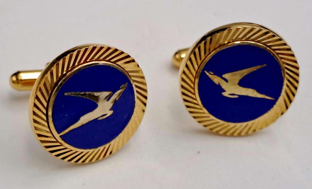 Vintage SAA (SAL) South African Airways Diplomat Cufflinks - Boxed